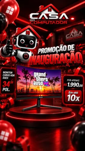 MONITOR CURVO DUEX 34 POLEGADAS