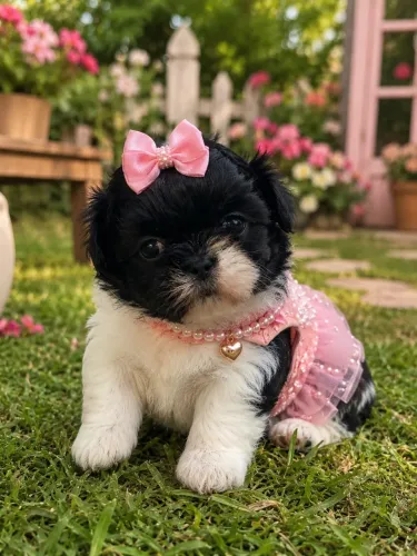 Perfeito filhote de Shih tzu fêmea 