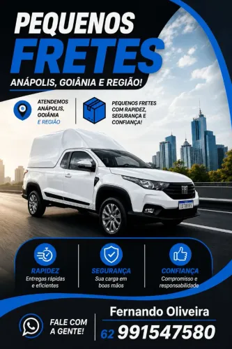Frete Anápolis Goiânia e região 