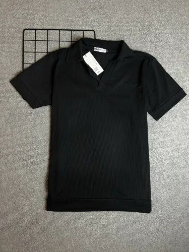 Zara Polo Canelada Preta