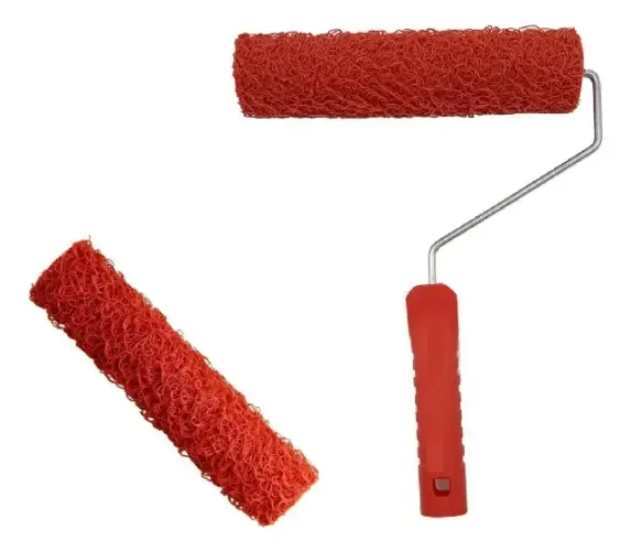 Rolo para Textura Alto Relevo com suporte 23cm cabelo de anjo