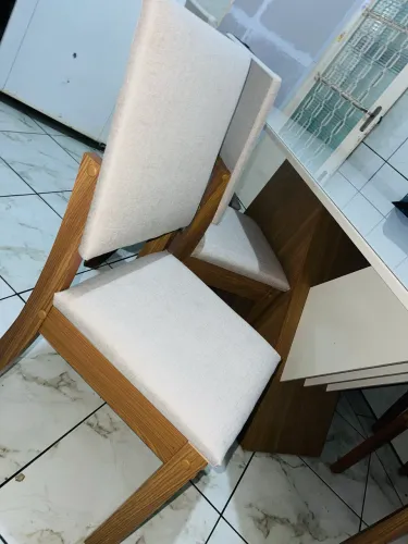 Vendo mesa de jantar 8 cadeiras de vidro