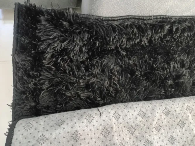 Tapete Felpudo 200×140 Preto 