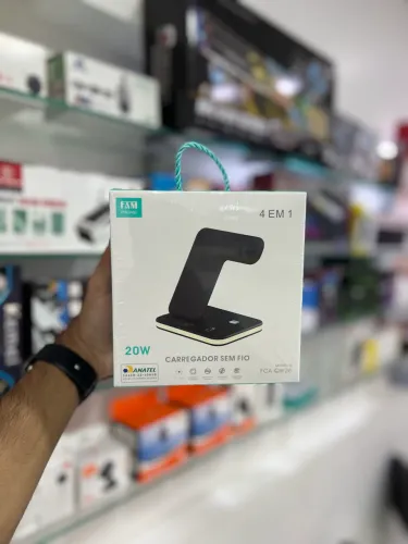 Carregador Turbo por indução 4 em 1 20w