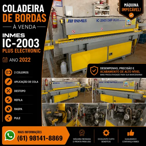 Coladeira de bordas Inmes IC2003 drp plus eletrônic