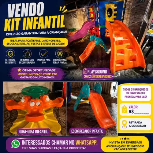 Kit brinquedo infantil-Playground
