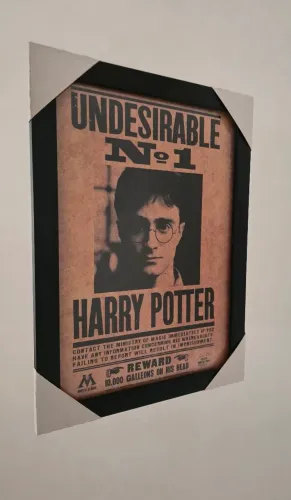 Pôster/Quadro Harry Potter "Undesirable No. 1" com Moldura - Decoração Geek