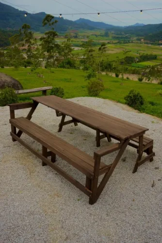 Banco que vira mesa - 2 metros