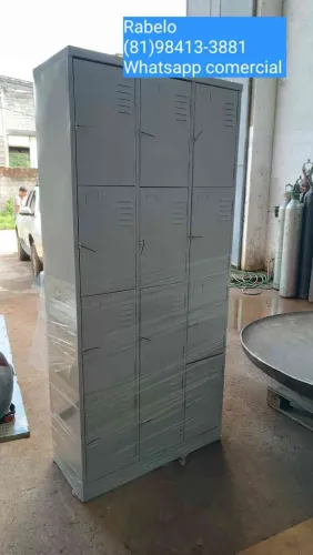 Armário de aço Guarda Volumes para funcionários com 12 portas em até 5x sem juros 