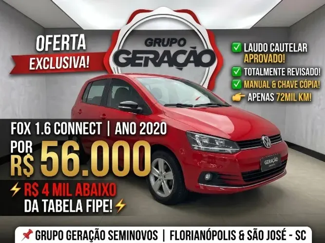 Volkswagen Fox Connect 1.6 Flex 8V 5P 2020