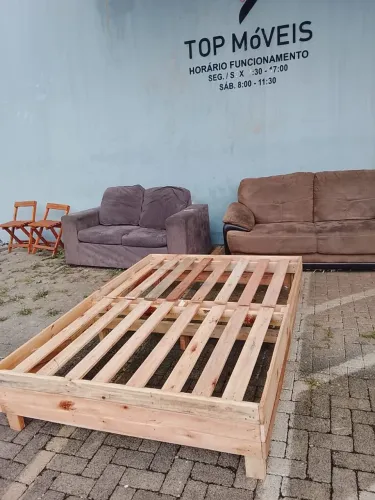 Cama casal madeira maciça ENTREGA dentro de Uberlândia MG