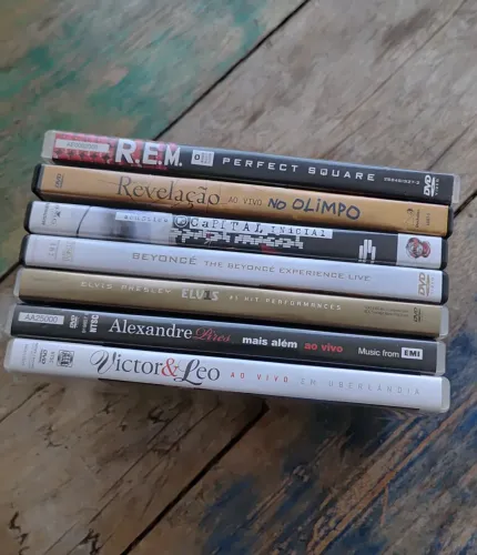 DVDs Diversos (7 DVDs) shows e acústico