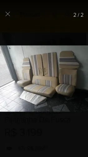 Bancos baixo de Fusca (pijaminha)