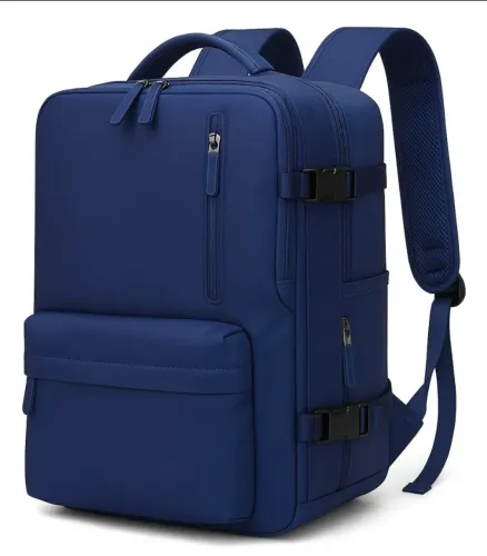 Mochila estudantil azul
