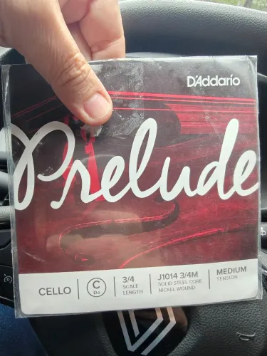 Cello String D'addario Prelude C 3/4 Scale Medium Tension
