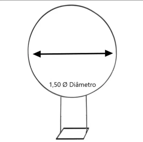 Arco de ferro para painel