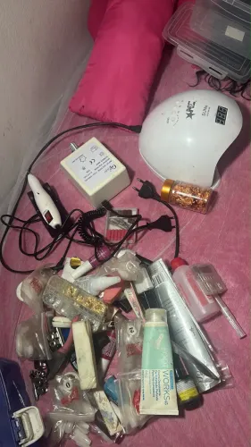Kit de unha escova e prancha secadora