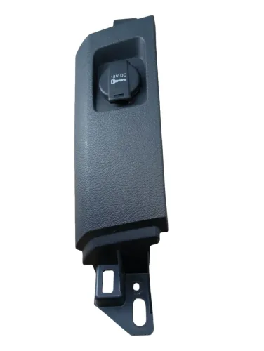 Tomada 12v Com Moldura L.e Dodge Ram 2012 Preta