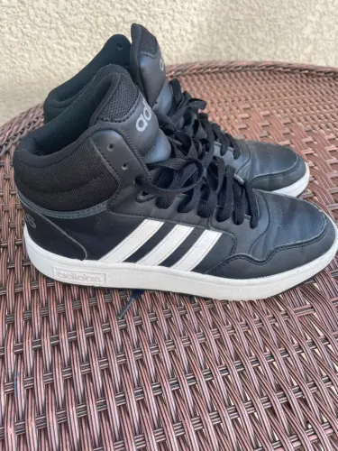 Tênis Adidas Hoops 3.0 Mid Preto E Branco Cano Alto - Tam 37