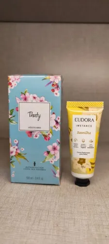 Thaty 100ml + Creme de Mãos Instance Baunilha 30g