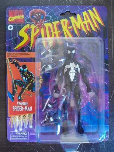 Marvel Legends Retro Symbiote Spider-man Black Suit