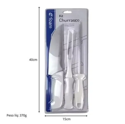 Kit 3 peças churrasco (NOVO)
