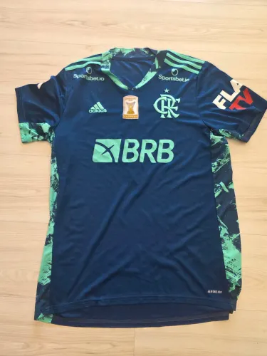 Camisa Flamengo 2020 Diego Alves de jogo Azul
