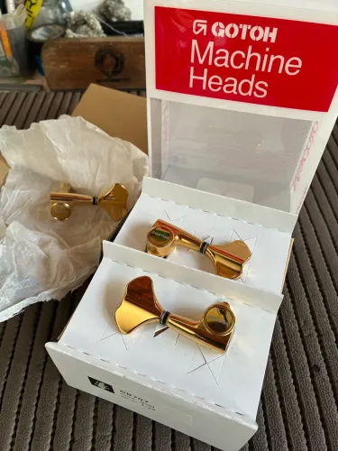 Tarraxas Gotoh GB707 - L2+R3 - Baixo 5 Cordas - (Gold)