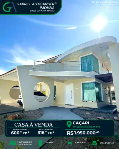 Av Genipapeiro, n° 578 - Caçari.