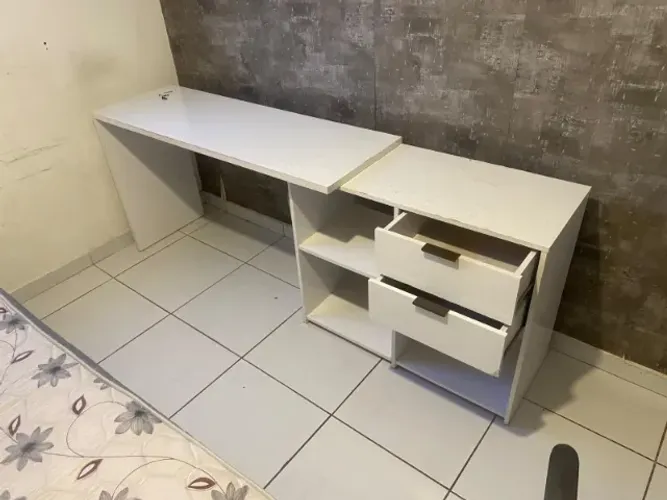 Escrivaninha para quarto - Mesa para estudo grande - Gaveta - mesa para notebook