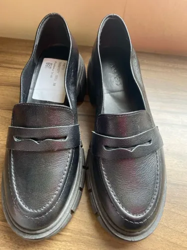 mocassim de couro tratorado amaro - Tam 37