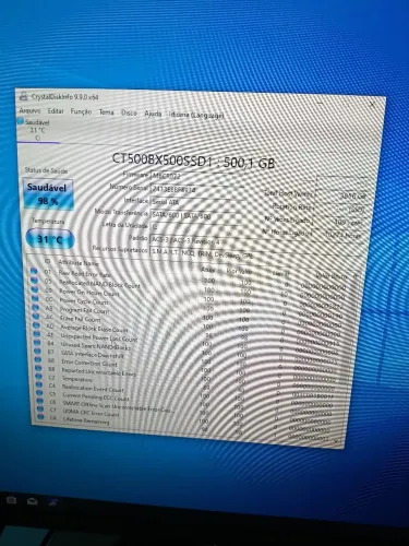 SSD crucial 500gb