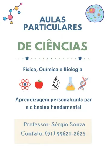 Aula particular/reforço de ciências.