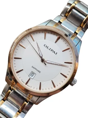 Relógio Masculino Olipai Jt9057 Vidro Safira Ano 2010 Quartz