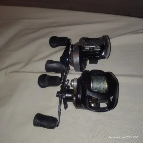 Vendo 2 carretilhas de pesca em perfeito estado, Shimano Trunk e Maruri Nakamura mizu