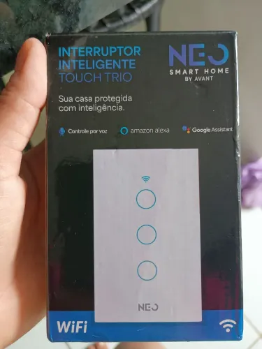 Interruptor Inteligente Touch Wi-Fi 3 Botões NEO Avant - NOVO NA CAIXA