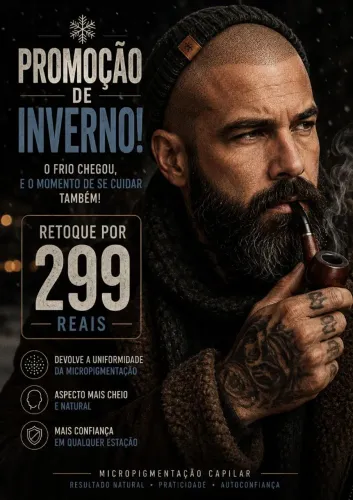 Micropigmentação capilar retoque promoção!