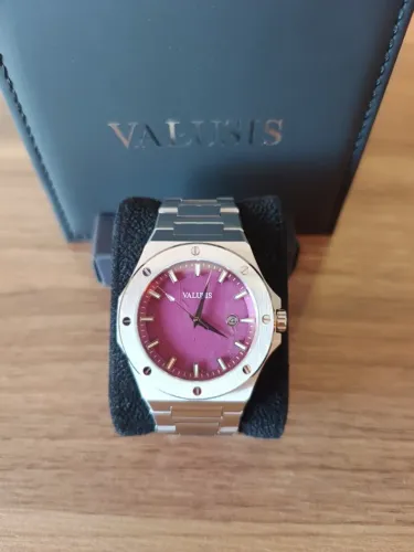 (EDIÇÃO LIMITADA) Relógio Valusis - LYSIUM AMETHYST - CAIXA EM AÇO E MOSTRADOR DE AMETISTA