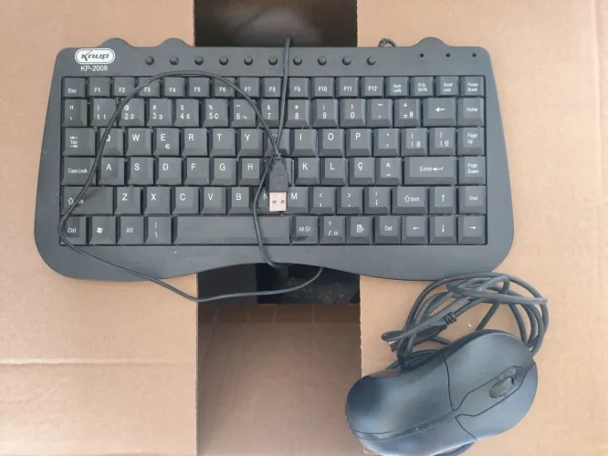 Teclado Knup KP-2008 e mouse