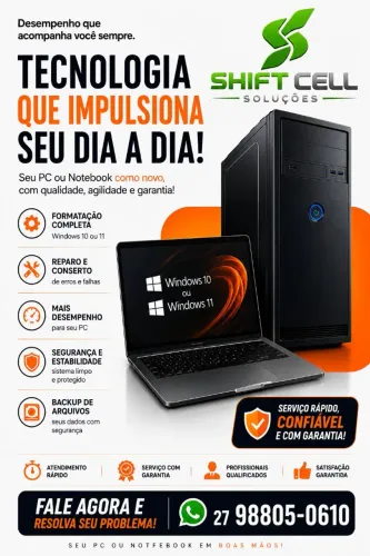 Serviço de Formatação, Computador ou Notebook