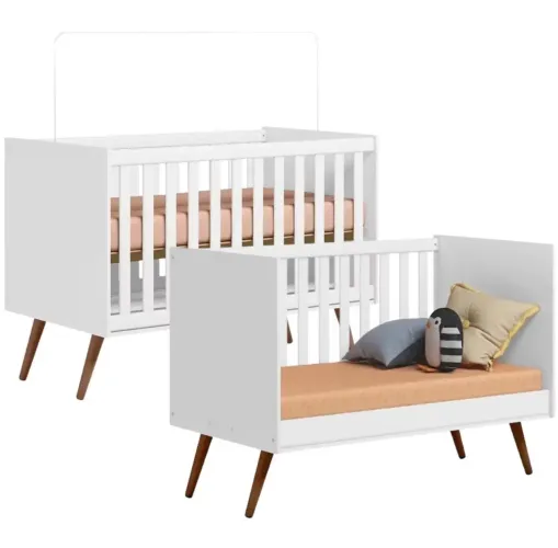 Berço que vira cama 3 em 1