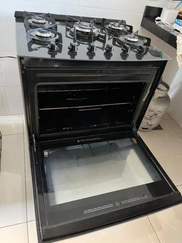 Fogão 5 Bocas Electrolux Mesa de Vidro e Tripla Chama (Lindo, grande e moderno)