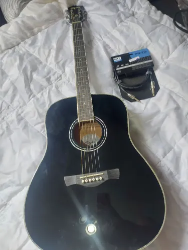 Violão elétrico cordas de aço NOVO
