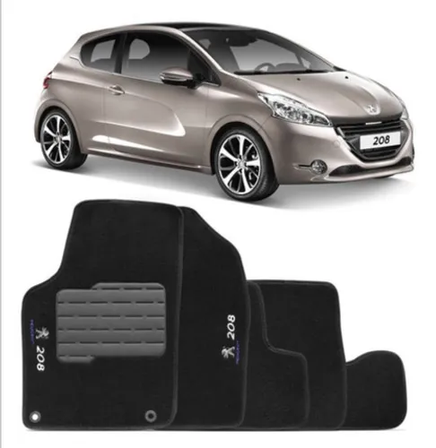 Jogo Tapete Carpete Peugeot 208 2019 2018 2017 2016 2015 2014 2013 2012 2012