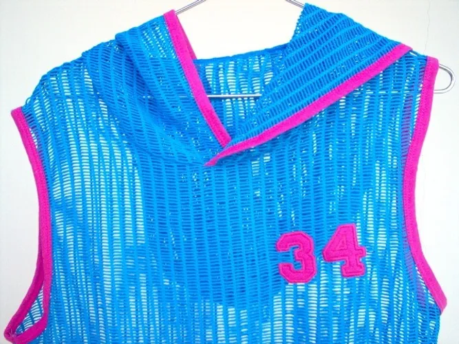 Blusa G Azul Academia Saida de praia Estilo telinha passeio liquida ponta de estoque