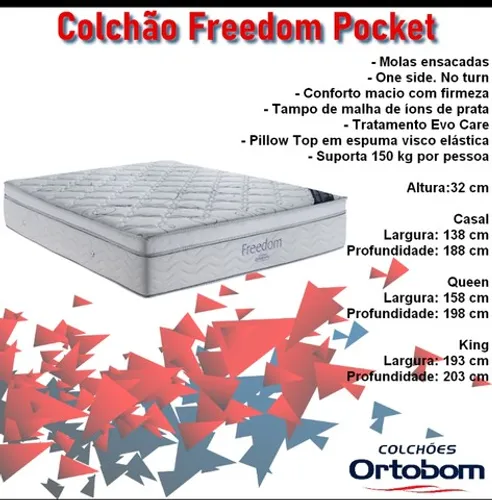 Quarto colchão Ortobom Queen
