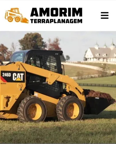 Escavadeira Bobcat terraplanagem 