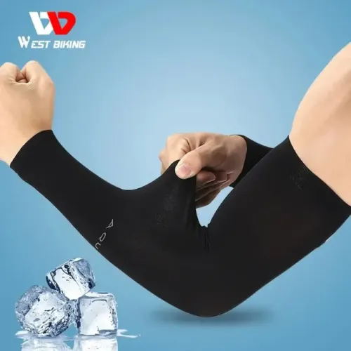 Manguito de Seda Esportes Braço Mangas, legal Ciclismo Mangas, Sol Proteção UV, trilhas