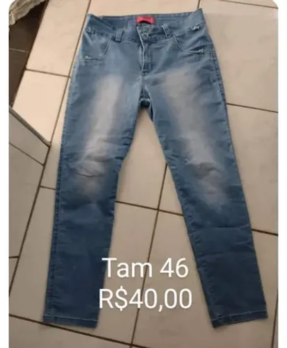 Seis calças Tam 46 a partir de 25,00