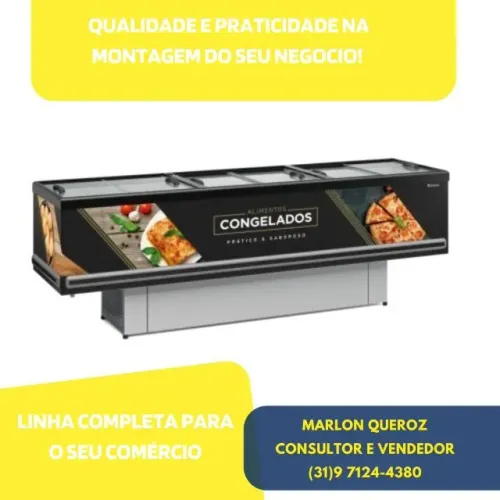 Ilha de Congelados Gelopar 3M Adesivada 220v